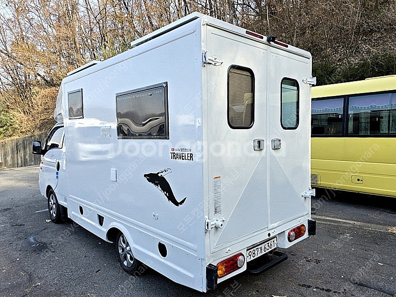 21.포터2 시티밴3인승캠핑카(신규제작,인산철600A+샤워실+DC에어컨+온수매트+풀옵션)-전액할부됨--4