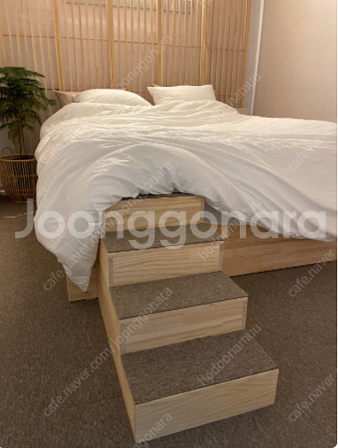 강아지 원목 계단, 침대계단 판매합니다.--0
