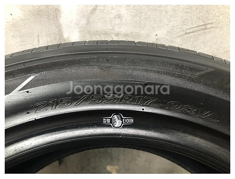 중고타이어 한국타이어 키너지EX 215/55R17 NF...--6