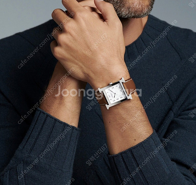 에르메스 Heure H 워치, 34mm 라지, 남성라인...--2