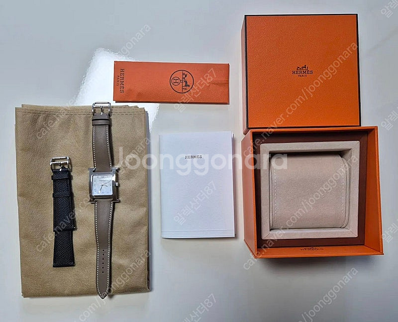 에르메스 Heure H 워치, 34mm 라지, 남성라인...--5