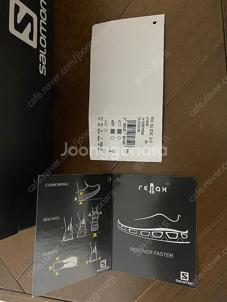 살로몬 RX 슬라이드 3.0 블리치드 샌드 250+택.--2