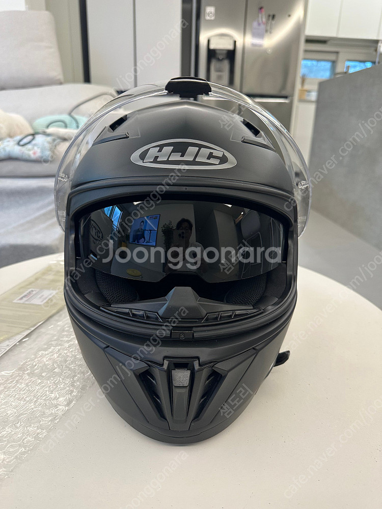 HJC i70 무광블랙 L사이즈 홍진 헬멧 풀페이스--5