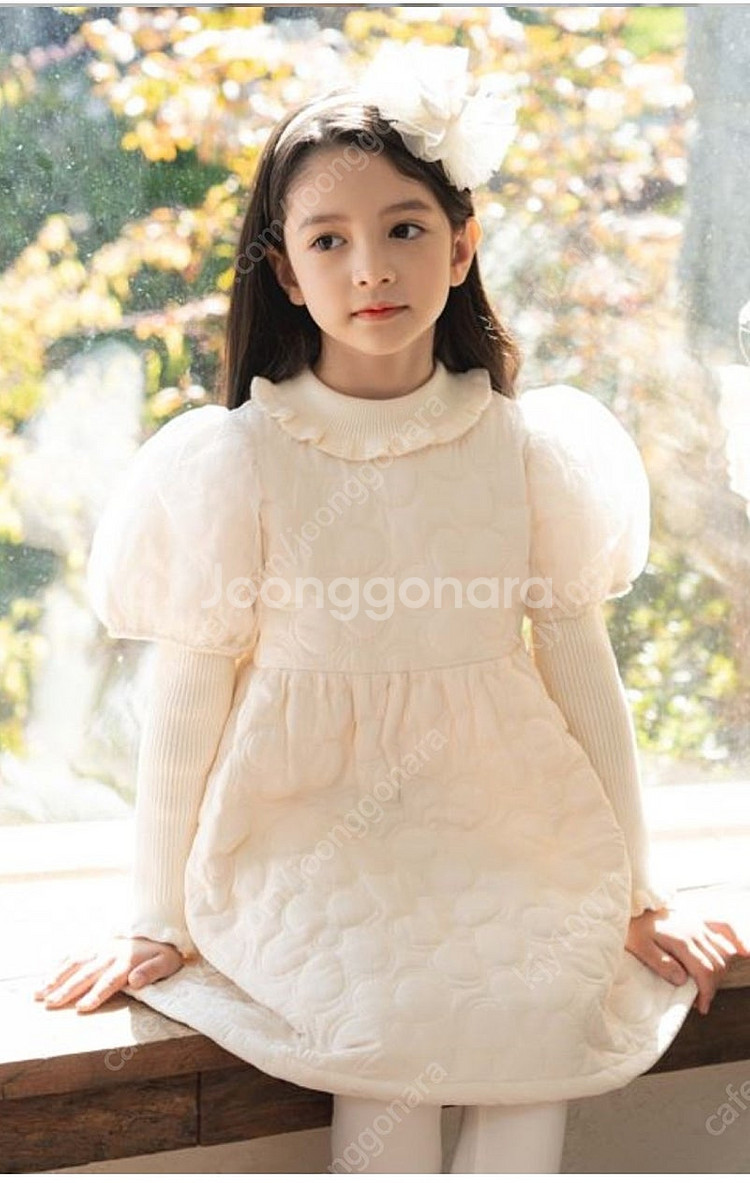 치크 퀼팅 패딩원피스 120--1