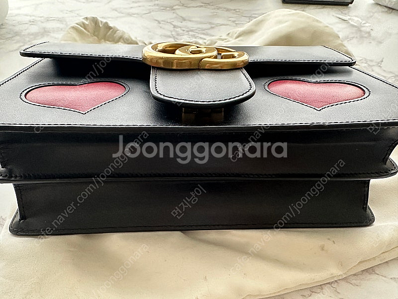 구찌 하트백 GG 마몬트 체인 숄더백--9