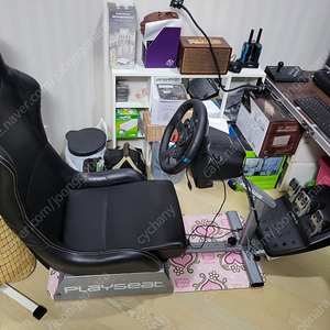 로지텍g29 휠,페달& playseat 레이싱의자