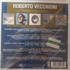 Roberto Vecchioni - 5CD - 미니 LP 사이즈 - [미개봉]