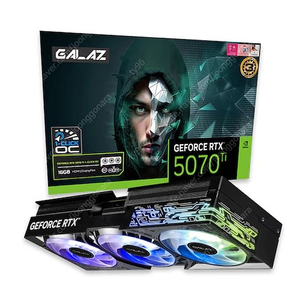 [미개봉] 갤럭시 GALAZ 지포스 RTX 5070 Ti BLACK OC D7 16GB