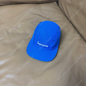 Supreme 슈프림 캠프캡 모자 (Piping Royal Blue)