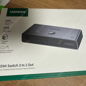 [유그린] hdmi 3in1 확장 셀렉터(선택기) 판매합니다.(미개봉)