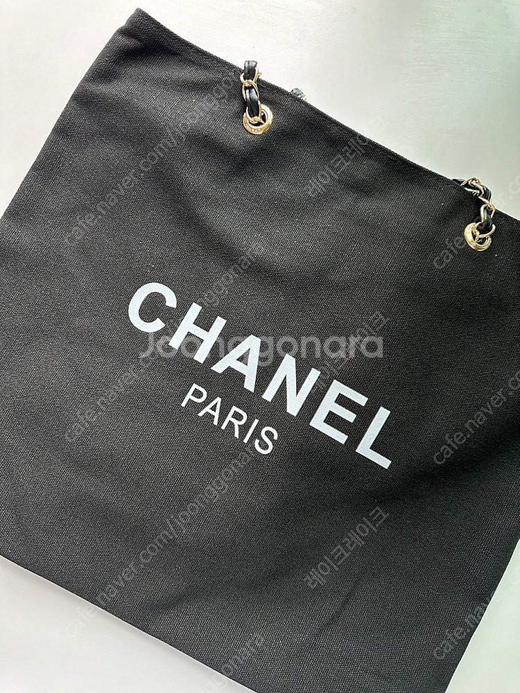 [판매 새상품]샤넬 chanel 캔버스 체인백 숄더백 블랙 & 아이보리--3
