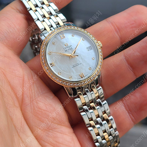 [정품] 오메가 컨스틸레이션 다이아몬드 18K 로즈 골드 콤비 코엑시얼 33mm (Omega Consellation Diamond Rose Gold 33)