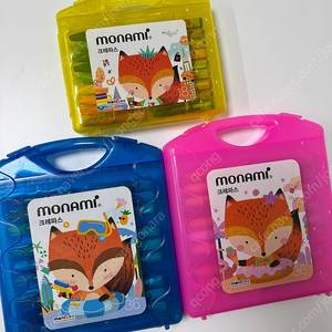 모나미 크레파스 3세트 일괄