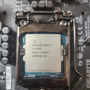 CPU I7-6700 / 기가바이트 Z170N-WIFI ITX 메인보드