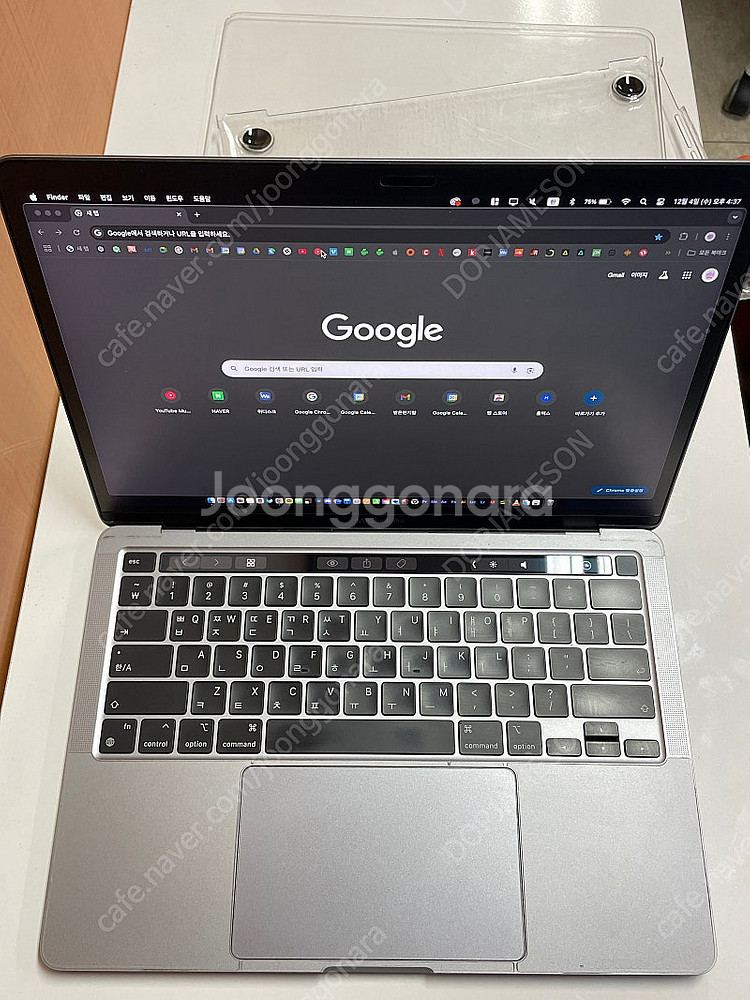 맥북 m1 13인치 메모리16gb SSD 256gb 팝...--2