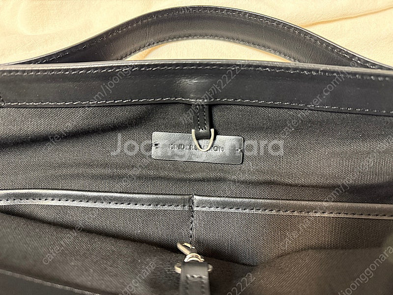 1회착용)킨더살몬 포셀 나일론 토트백 블랙 Posell Nylon Tote Bag Black--7