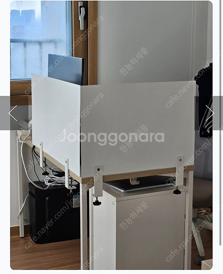 큐데스크 오피스 철 파티션 철제 가림막--1