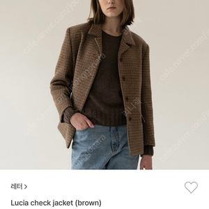 레터 Letter 루시아 체크 자켓 Lucia check jacket