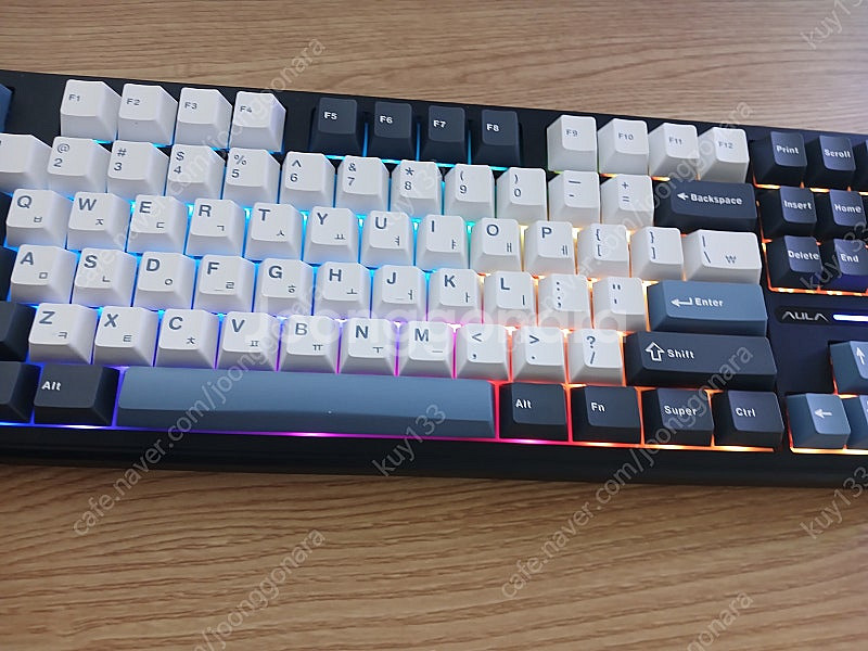 AULA F87Pro 유무선 독거미 한글 기계식 키보드...--1