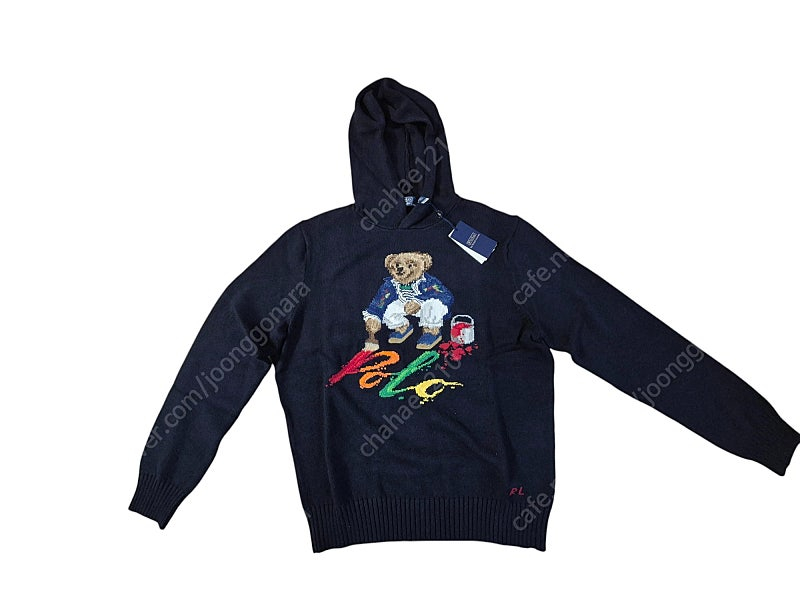 [새상품] 24SS 폴로 랄프로렌 테디베어 곰돌이 자수 맨즈 후드 니트 스웨터 - M, L--6