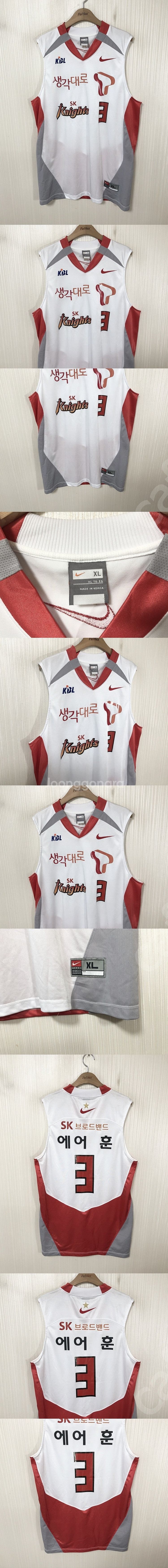 KBL 나이키 SK나이츠 홈유니폼/져지 XL #3--0