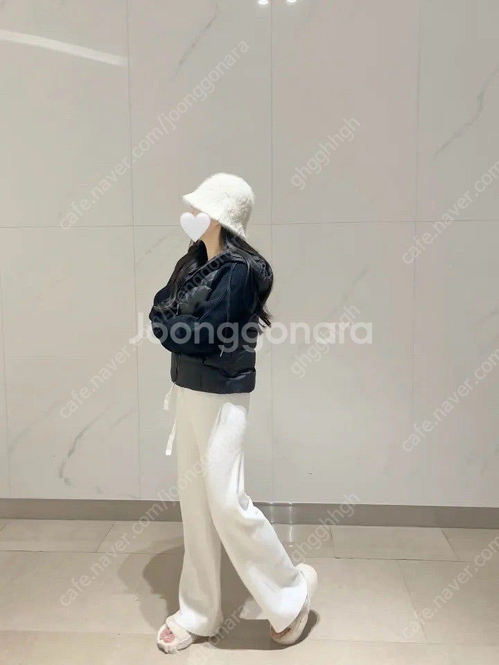 에이블리 후드 니트 패딩--1