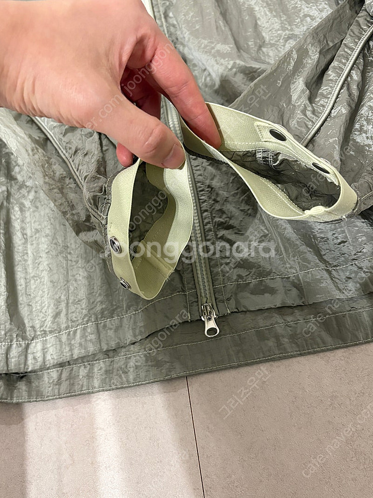스톤아일랜드 나일론 메탈 오버셔츠 라이트그린 XL--2
