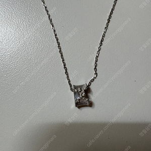 듀콩 브랜드 루민 네크리스 Lumine necklace S-size_silver 화이트골드 도금 실버 목걸이