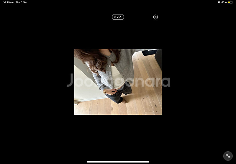 브랜디멜빌 모헤어 크롭 가디건 그레이--1
