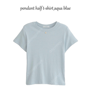 aaran , 어랜 , pendant half t-s hirt_aqua blue ,