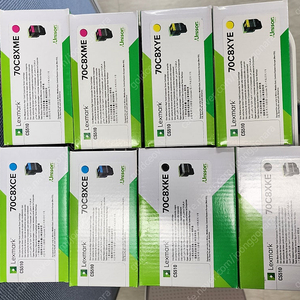 Lexmark CS510 / 70C8XKE, 70C8XCE, 70C8XYE, 70C8XME 정품 토너