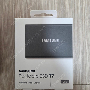 삼성 Portable SSD T7 2TB 블랙 외장 SSD