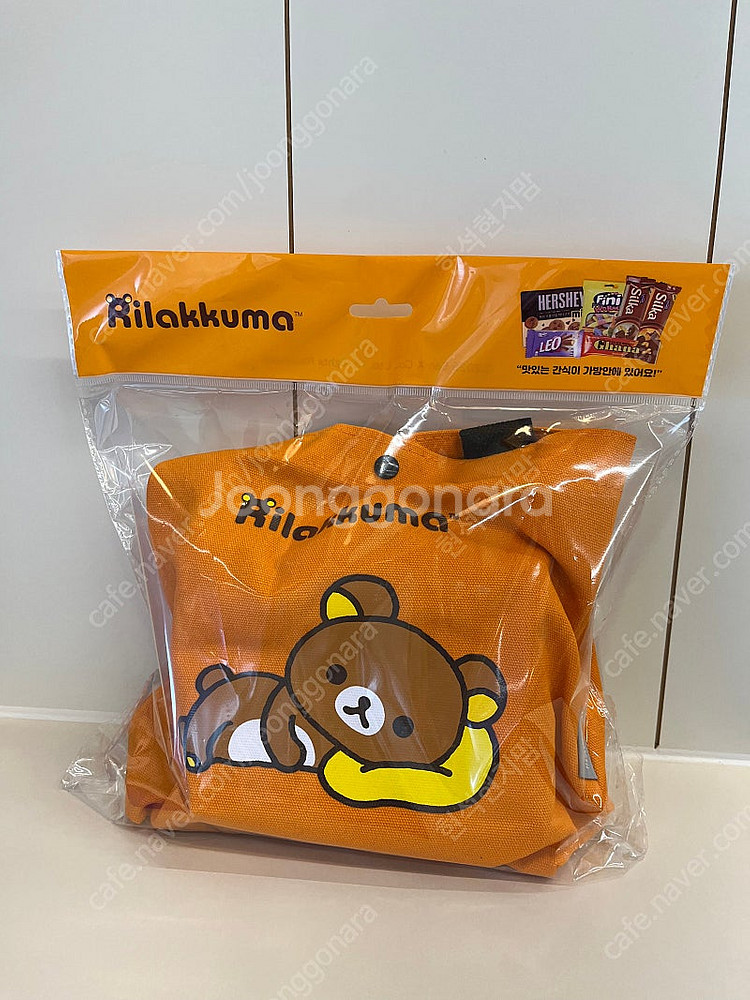 리락쿠마주황에코백--0