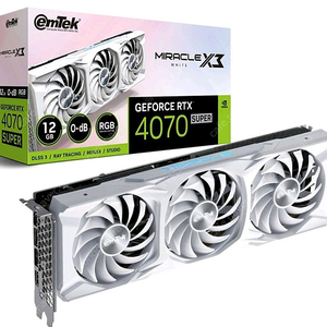 이엠텍 RTX4070SUPER 미라클 화이트 3팬 팝니다