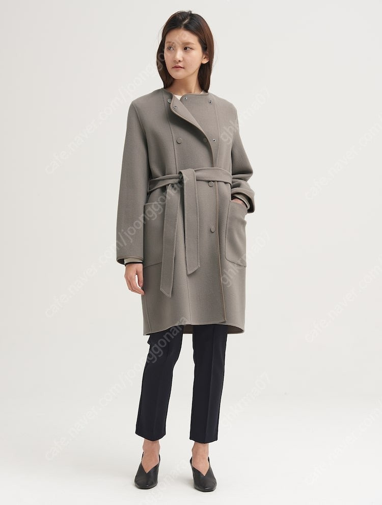 빈폴레이디스 후드 핸드메이드 코트--1