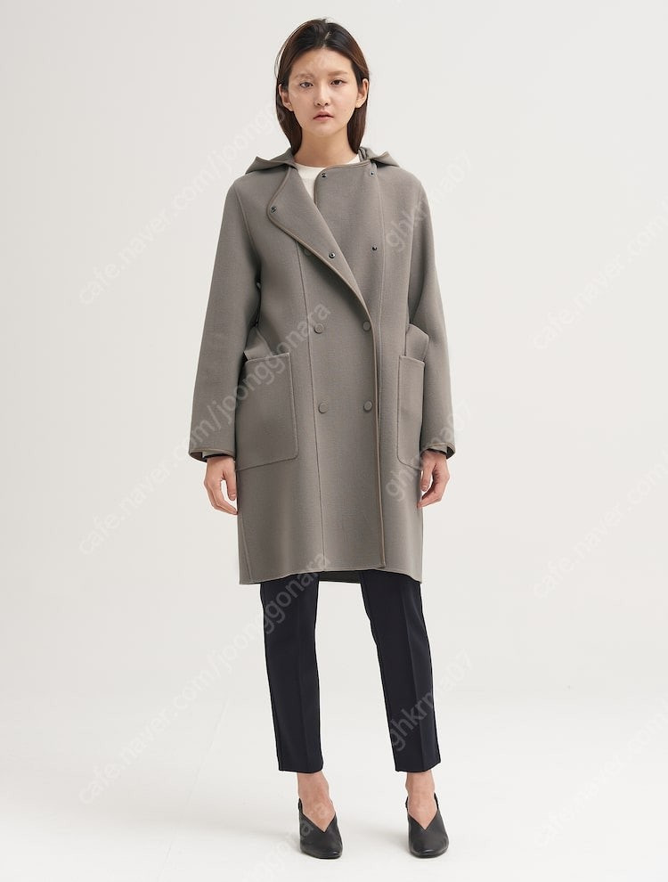 빈폴레이디스 후드 핸드메이드 코트--2