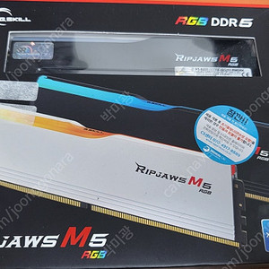 G.SKILL RIPJAWS M5 RGB F5-6400 96G (48Gx2) 블랙