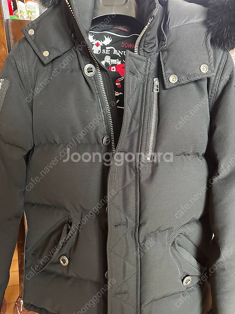 무스너클 블랙 패딩--0