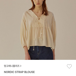 망고매니플리즈 NORDIC STRAP BLOUSE