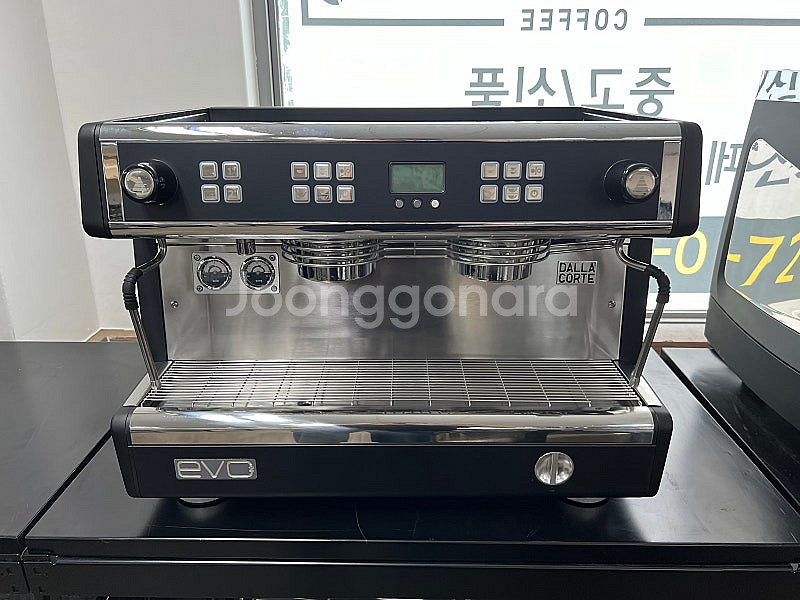 ■오버홀완료 커피머신■ 달라코르테 EVO2 2그룹 블랙 판매합니다.--0