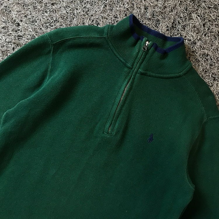 폴로 키즈 니트 반집업 10-12세--1