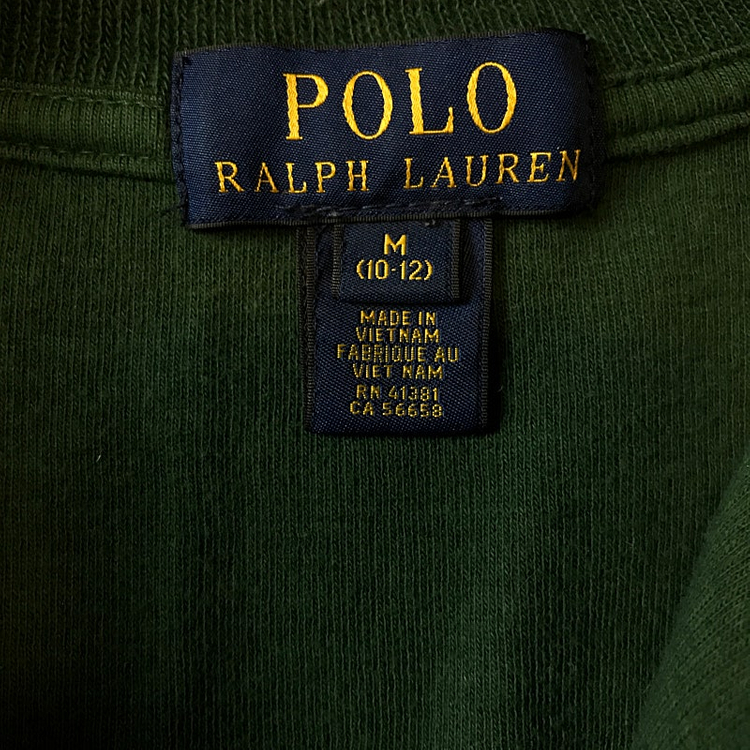 폴로 키즈 니트 반집업 10-12세--2