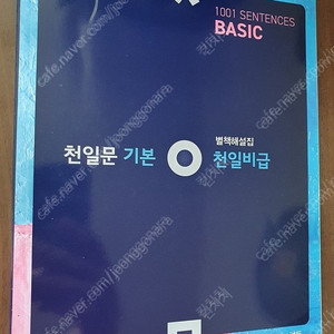 천일문 기본 천일비급 답지 팝니자