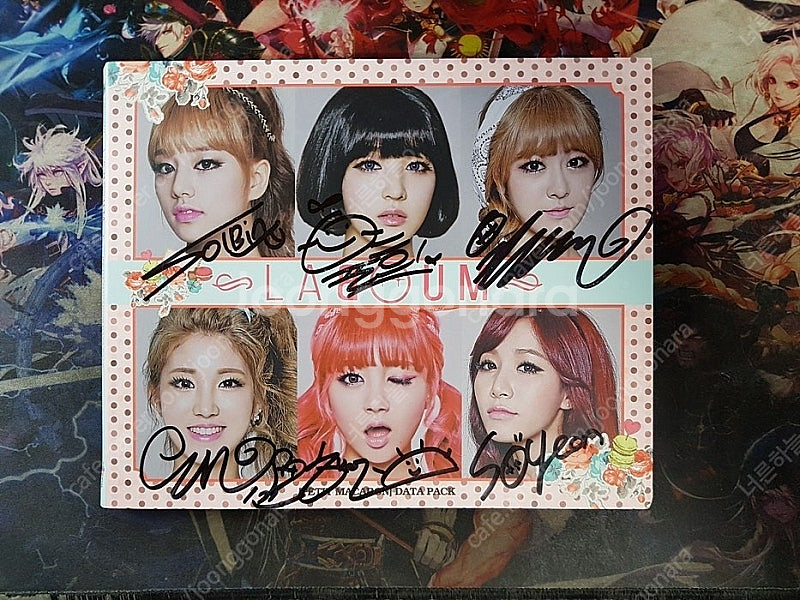 라붐 싱글 1집 데이터팩 홍보용 친필싸인 씨디 판매--0