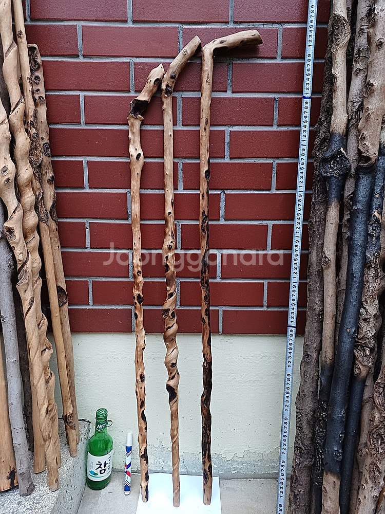 연수목 등산스틱 지팡이--0