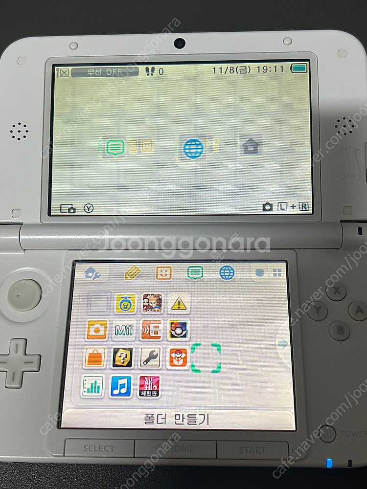 구큰다수 닌텐도 3ds 화이트 포켓몬뱅크 포뱅 순정--5