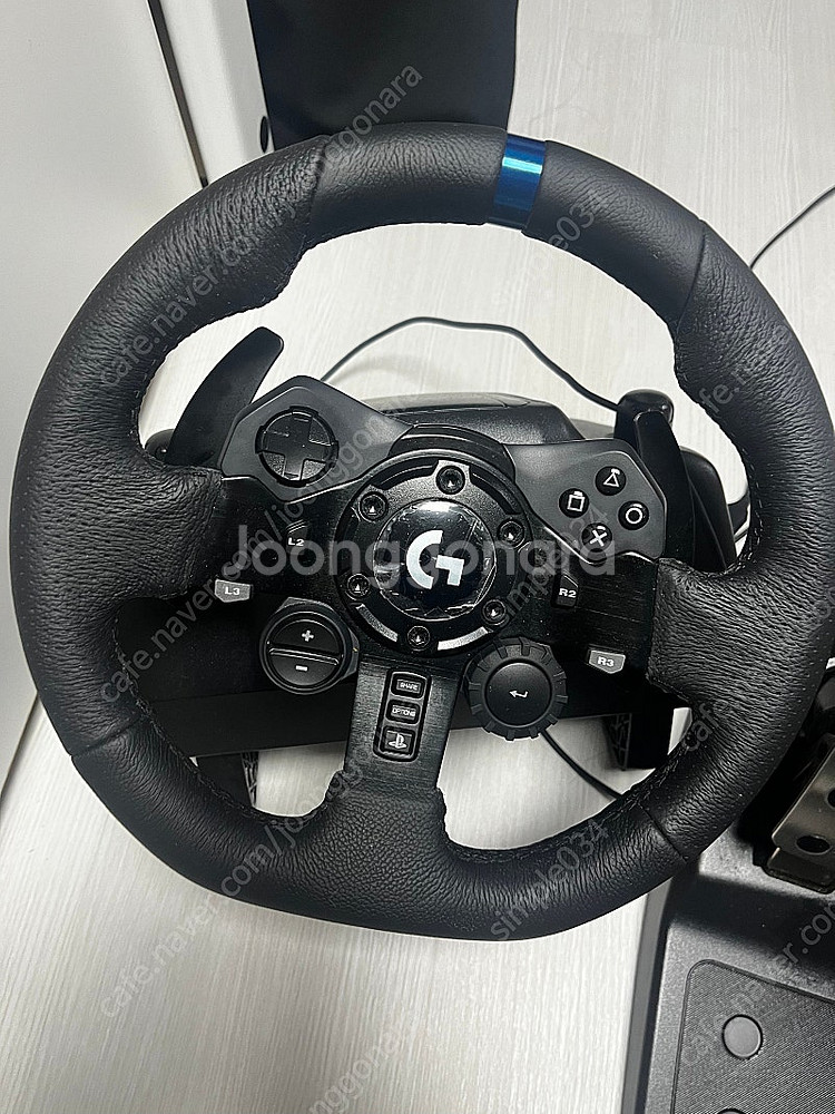 로지텍 G923 레이싱휠+페달+시프터 팝니다--4