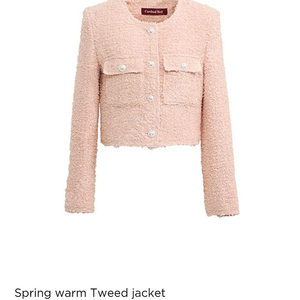 카디널레드 스프링웜 트위드자켓 핑크 새상품 택배비 포함 Spring warm Tweed jacket 트위드 재킷