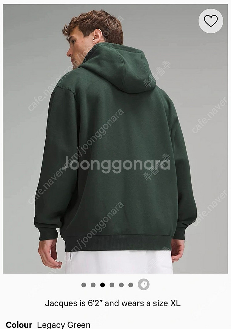 룰루레몬 스테디 스테이트 풀집 후디 (정가20만, 택안...--2