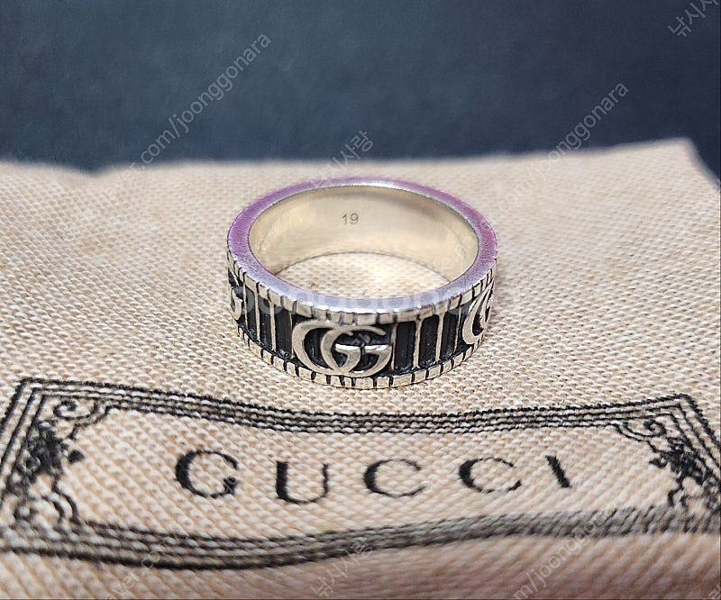 구찌 인터로킹 더블G 마몽트 반지 목걸이--0